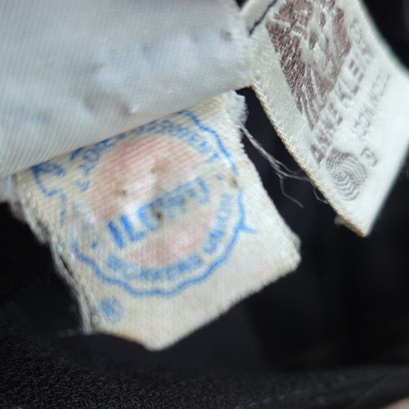 Anne Klein Vintage Black Fine Wool Wide Leg Crop Trousers Dress Pants 48 12 - Picture 12 of 13